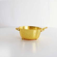 Load image into Gallery viewer, VINTAGE HAMMERED GOLD BOWL WITH SPOON