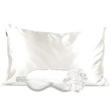 Load image into Gallery viewer, WHITE SATIN SLEEP SET